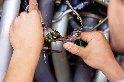 Miniatura 3 de Stahlwille 12111020 Trinquete reversible QuickRelease No. 435QR N, diente fino, con 80 dientes, mango antideslizante de 2 componentes, longitud