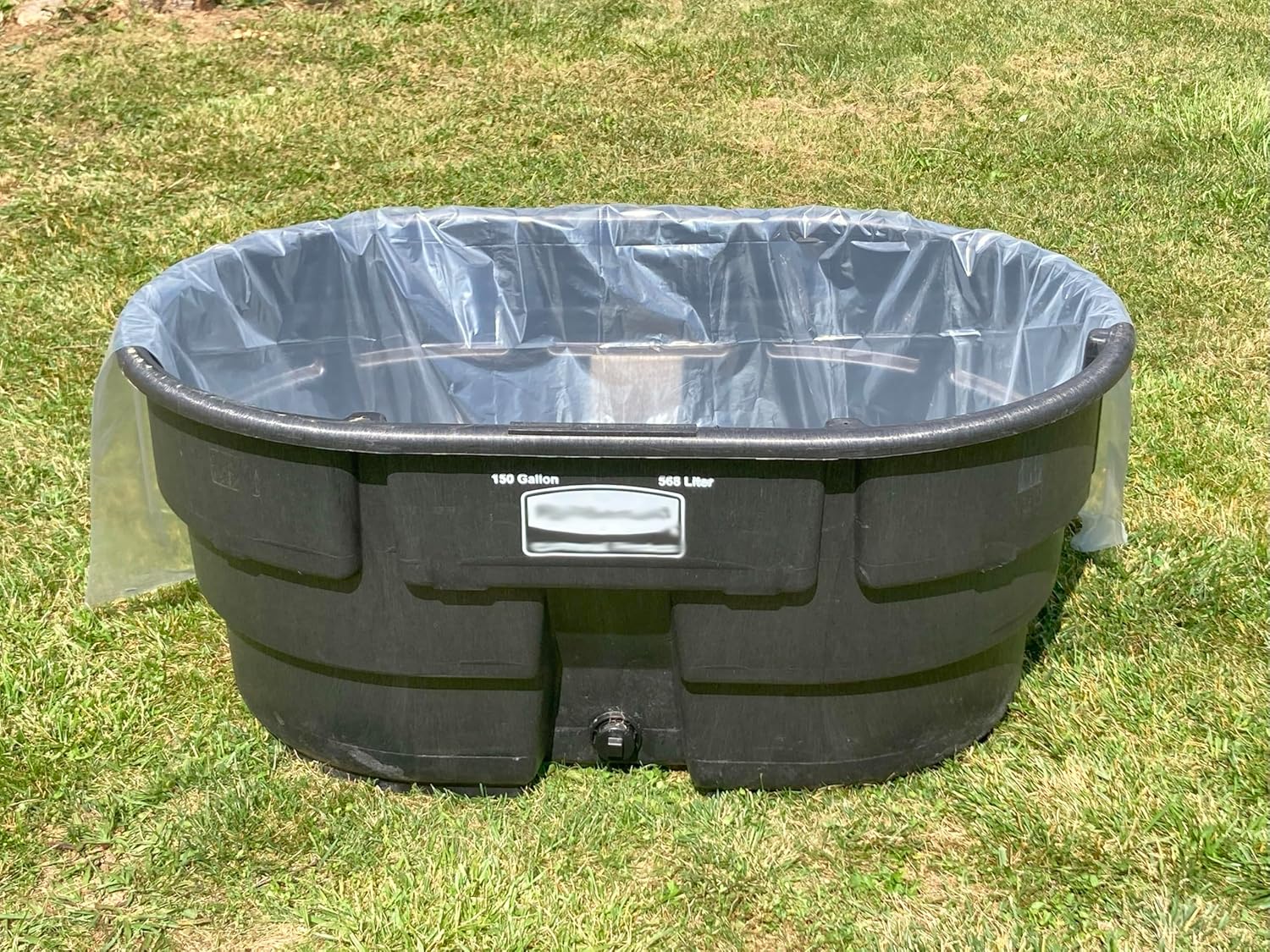 Rugged 130-Gallon Stock Tank Liners, 5 Pack with Heavy Duty Elastic Bands – Durable, BPA-Free