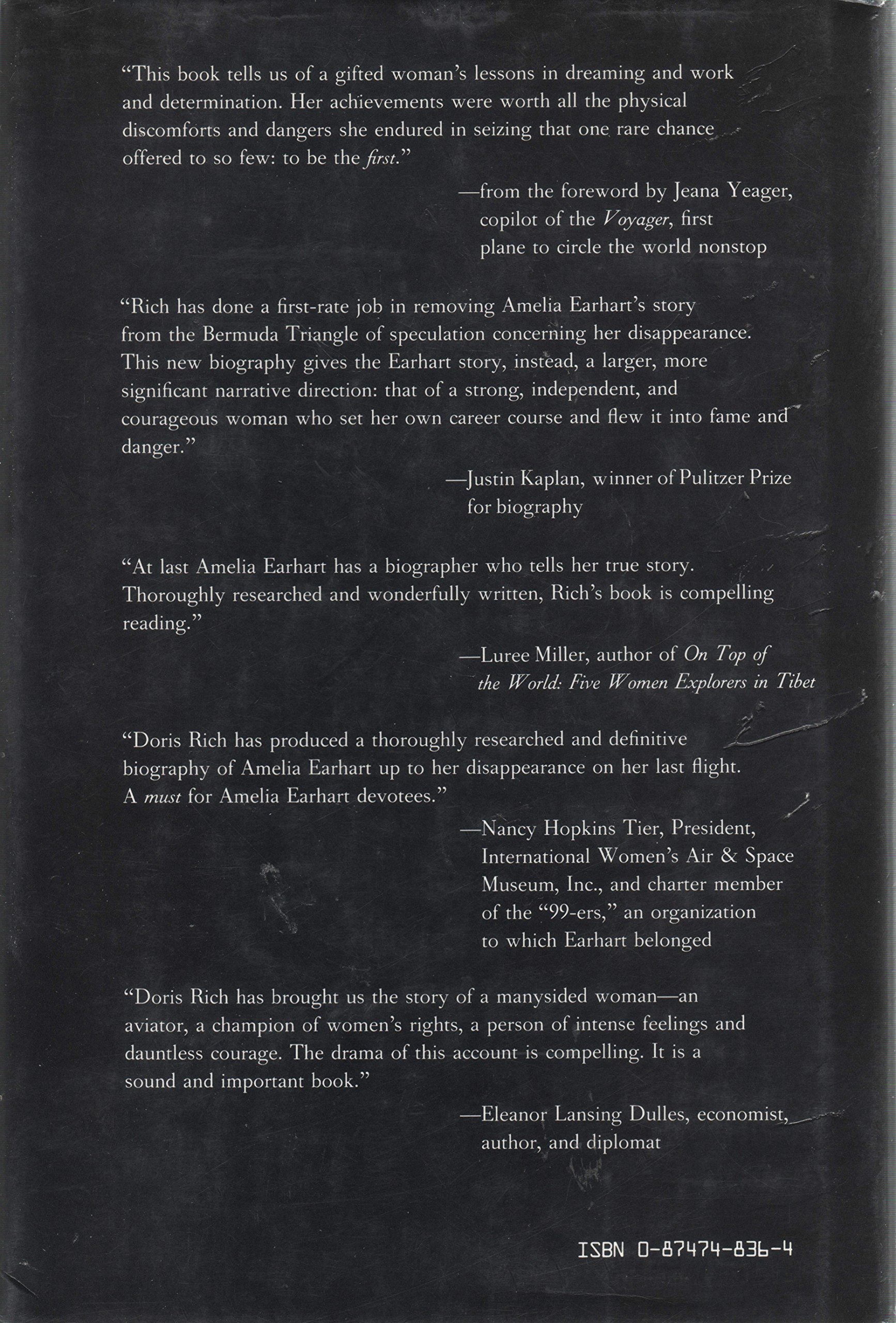 Amelia Earhart: A Biography Rich, Doris L. - PT01