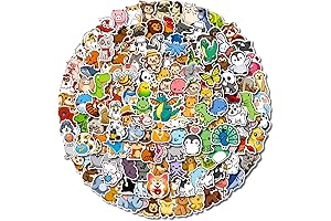 Stickers Animals, 300PCS Cute Stickers for Kids/Teens,Stickers for Water Bottles,Kawaii Stickera,Vinyl Waterproof...