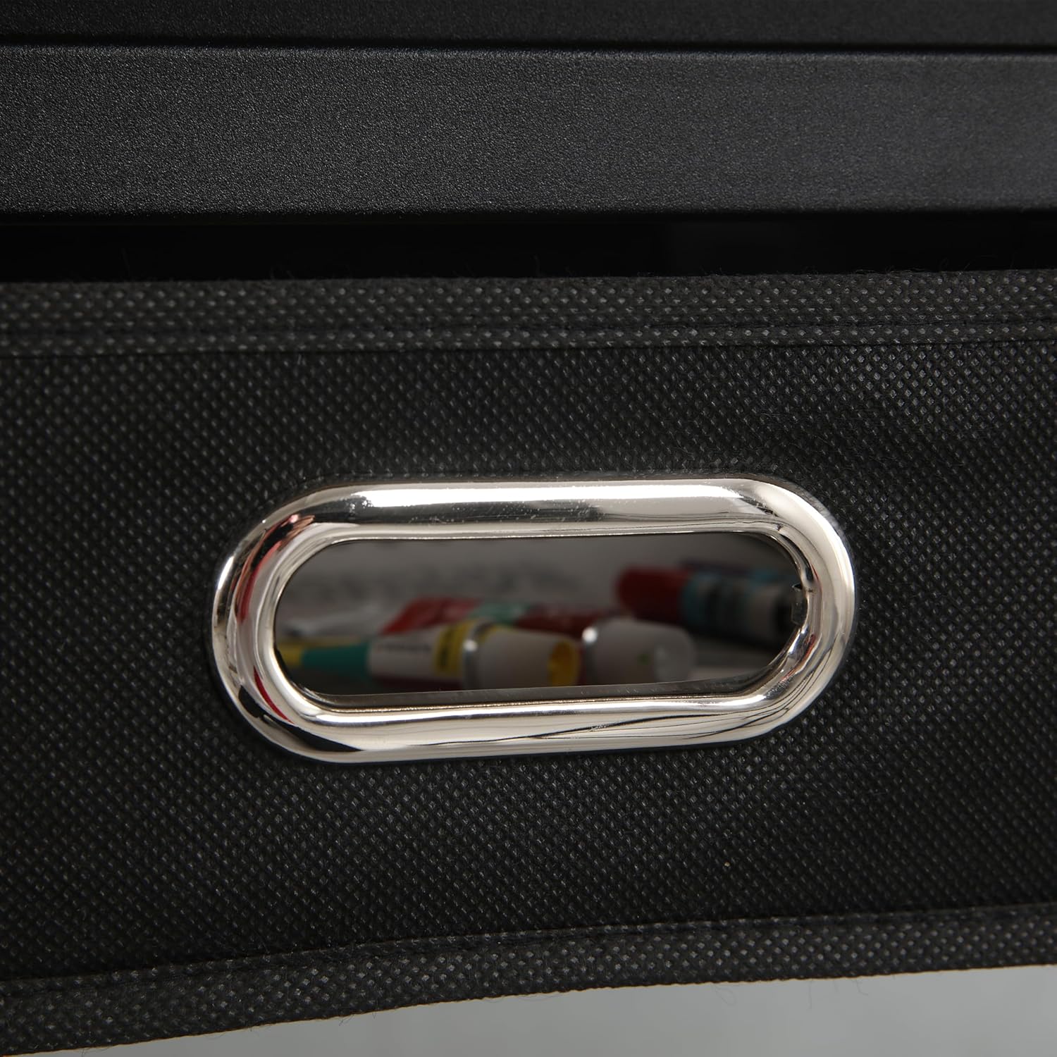 Drafting Table w/Stool, Painting Table Art Craft Desk Crafting Table with Tilting Tilted Tabletop, 2 Storage Drawers, Height Adjustable (Black)