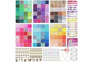 Foster Spring Charm Bracelet Kit: Elevate Your Style with 132 Vibrant Clay Beads