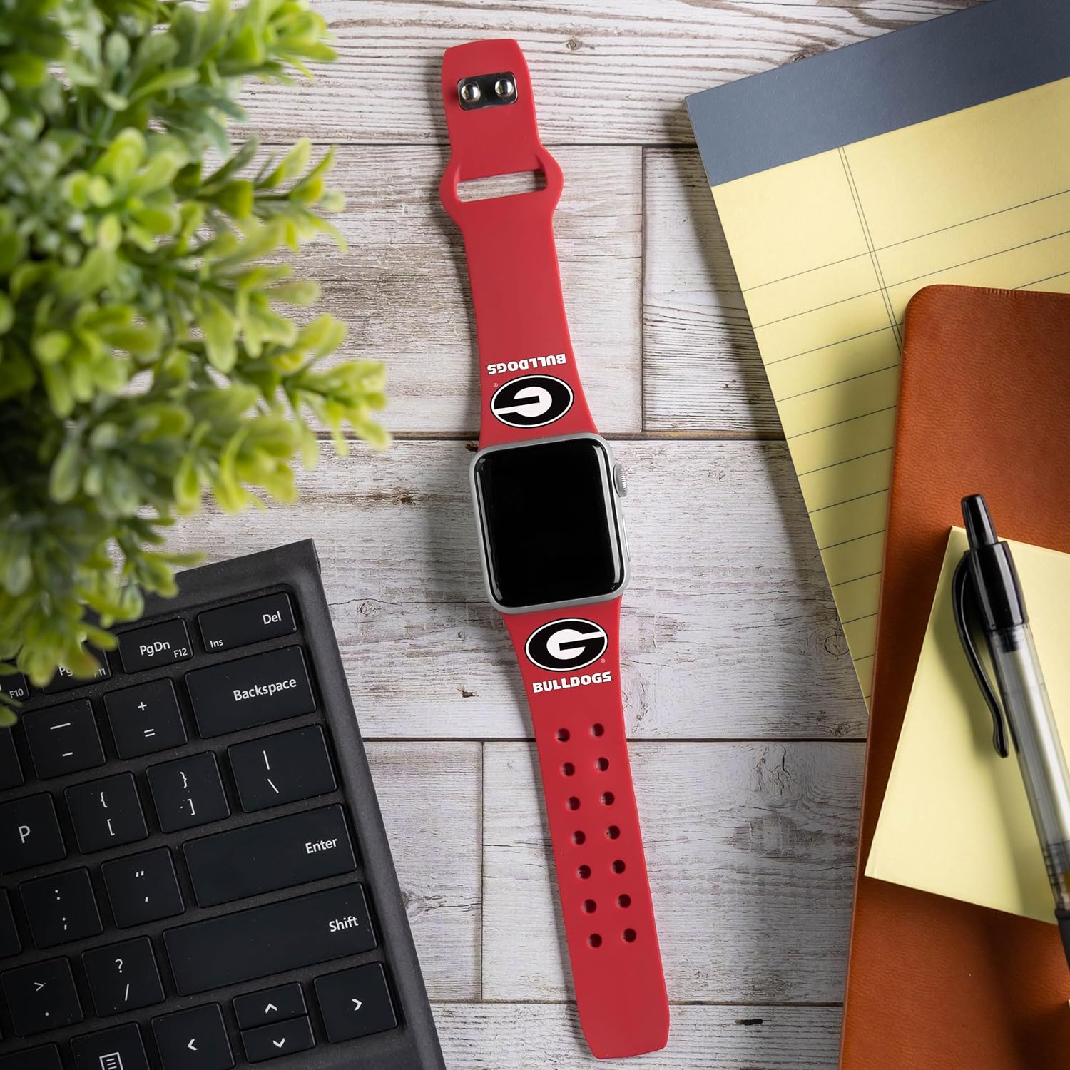 Affinity Bands Georgia Bulldogs HD NCAA Watch Band Compatible with Apple Watch - All Series
