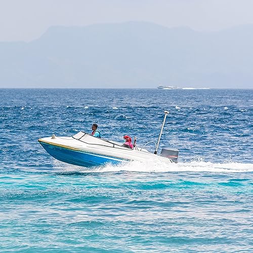 Miniatura 2 de Luz de popa para barco de anclaje marino todo redondo LED blanco extraíble 2 pines enchufe base USCG 2 NM 12 voltios 22 pulgadas