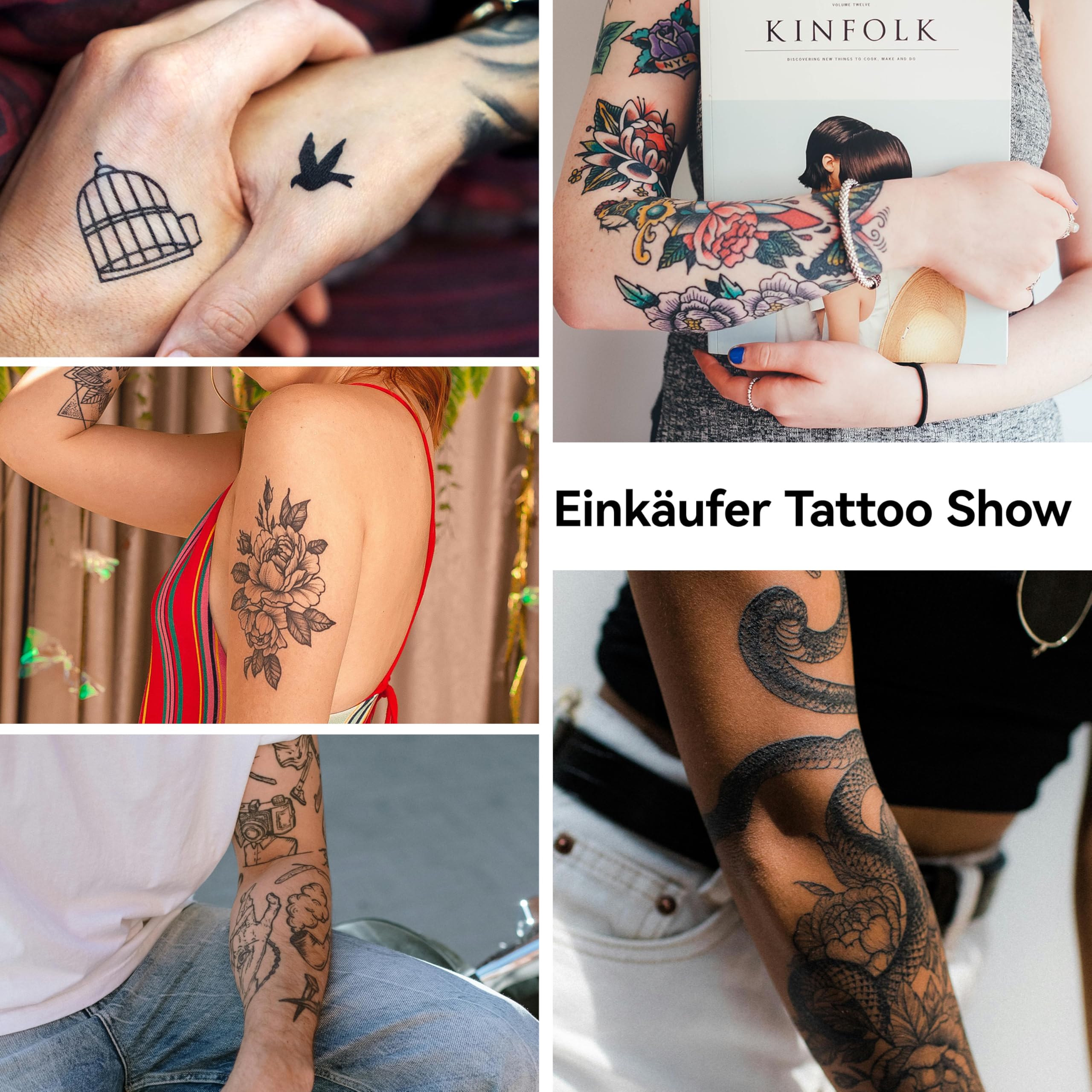 PeriPage P90 Wireless Tattoo Stencildrucker, Thermal Tattoomaschine mit Tattoo Vorlagenpapier, tragbarer Tattoodrucker Kit kompatibel mit Telefon, Tablet & PC（Dark Schwarz）