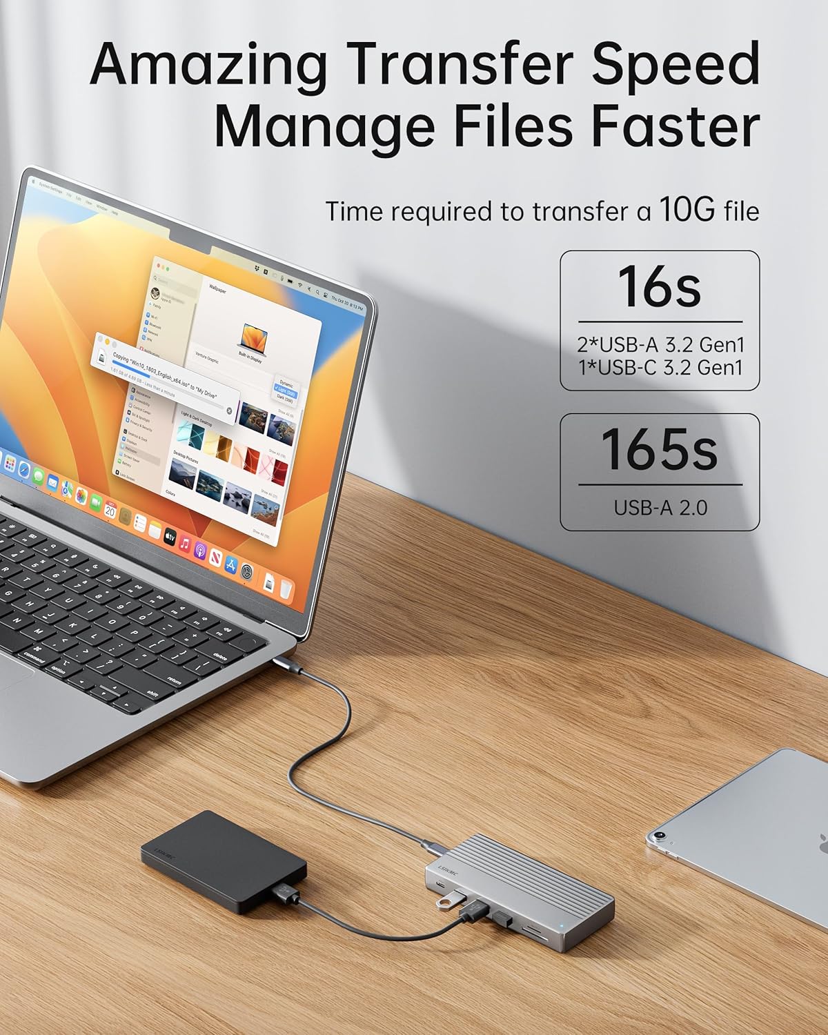 USB C Docking Station 3 Monitors,11 in 1 Laptop Docking Station Dual Monitor with Dual HDMI 4K@60hz+DP 4k@60Hz+Ethernet+3USB+1USB C+PD+SD/TF,USB C Hub Multiport Adapter for Dell/HP/Surface/Lenovo