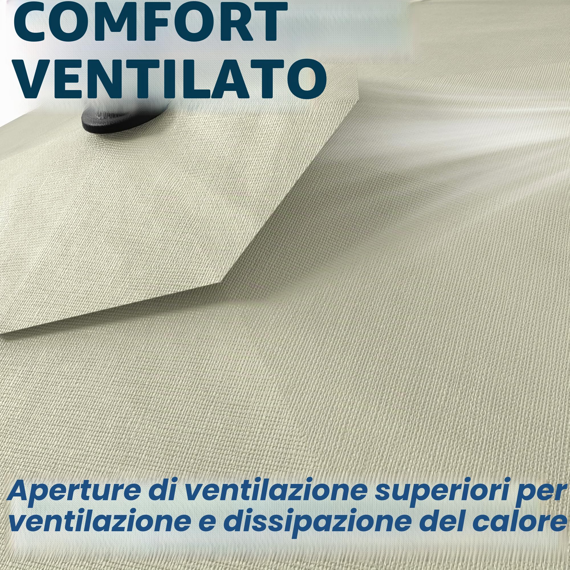 Froadp 350cm Ombrellone da Giardino con Manico Parasole in Alluminio Direzione di Inclinazione Regolabile Ombrello Ottagonale da Esterno Pieghevole per Balcone Terrazzo Spiaggia (Beige con LED)