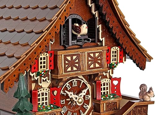 Miniatura 5 de Reloj de cuco de cuarzo - La casa de entramado de madera AH 29 QM