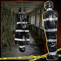 Vista 4 de AnanBros Cadáver colgante de 5 pies para víctima de muertos, decoraciones de Halloween, decoración de Halloween de casa embrujada, decoración