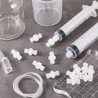 Vista 7 de Kit de conector Luer de 15 piezas, bloqueo adaptador de jeringa, junta de transferencia de jeringa hembra, conector de bloqueo a casillero