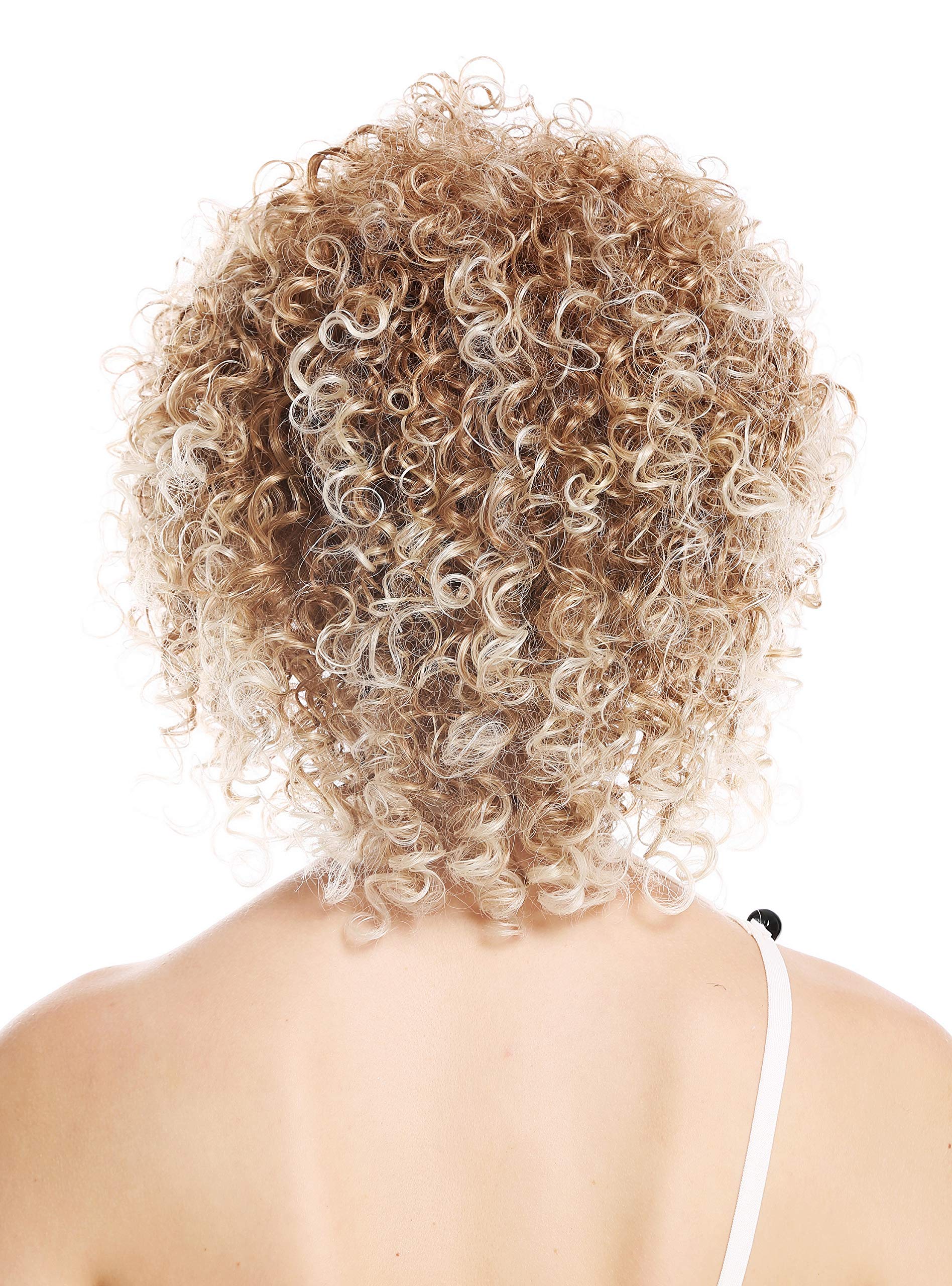WIG ME UP - VK-11-27T613 women's quality wig short voluminous frizzy curls curly blonde highlights platinum highlights - Image 4