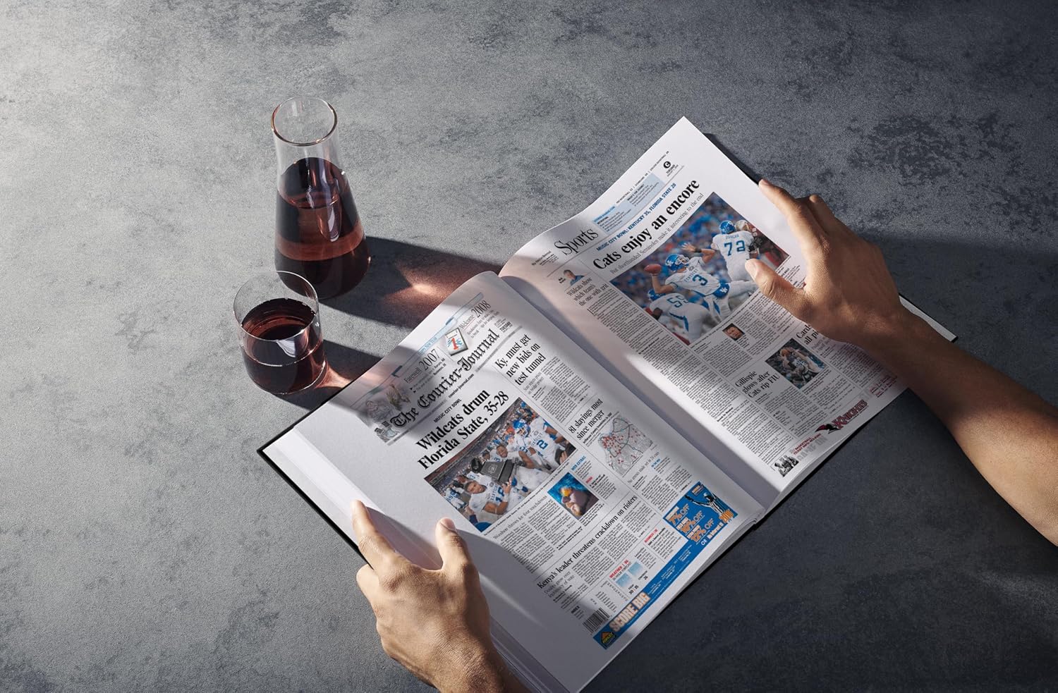 Signature gifts Personalized College Football Newspaper History Book, A3 Large Deluxe Hardcover - College Football Fan, Alumni, Students Keepsake Gift