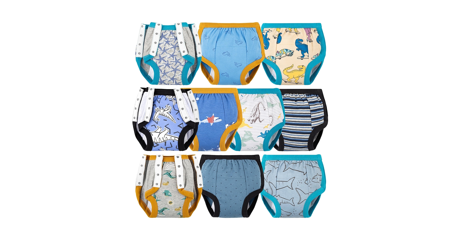 Amazon.com: BIG ELEPHANT Baby Side Button Training Pants