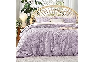 Bedsure King Size Lavender Boho Comforter Set: Tranquility in Every Stitch