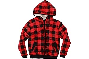 Girls Red Sherpa-Lined Winter Jacket by #followme
