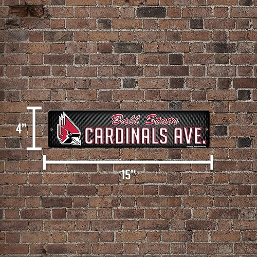 Vista 579 de Rico Industries Letrero de plástico de la NCAA de plástico de 4 x 16 pulgadas Alternativo