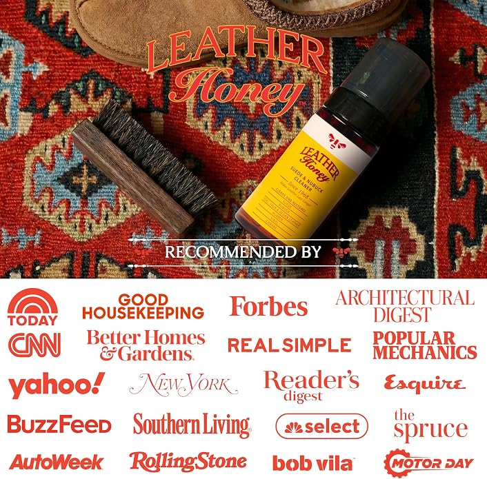 Leather Honey Suede & Nubuck Cleaner with 8oz Cleaner miniatura 9