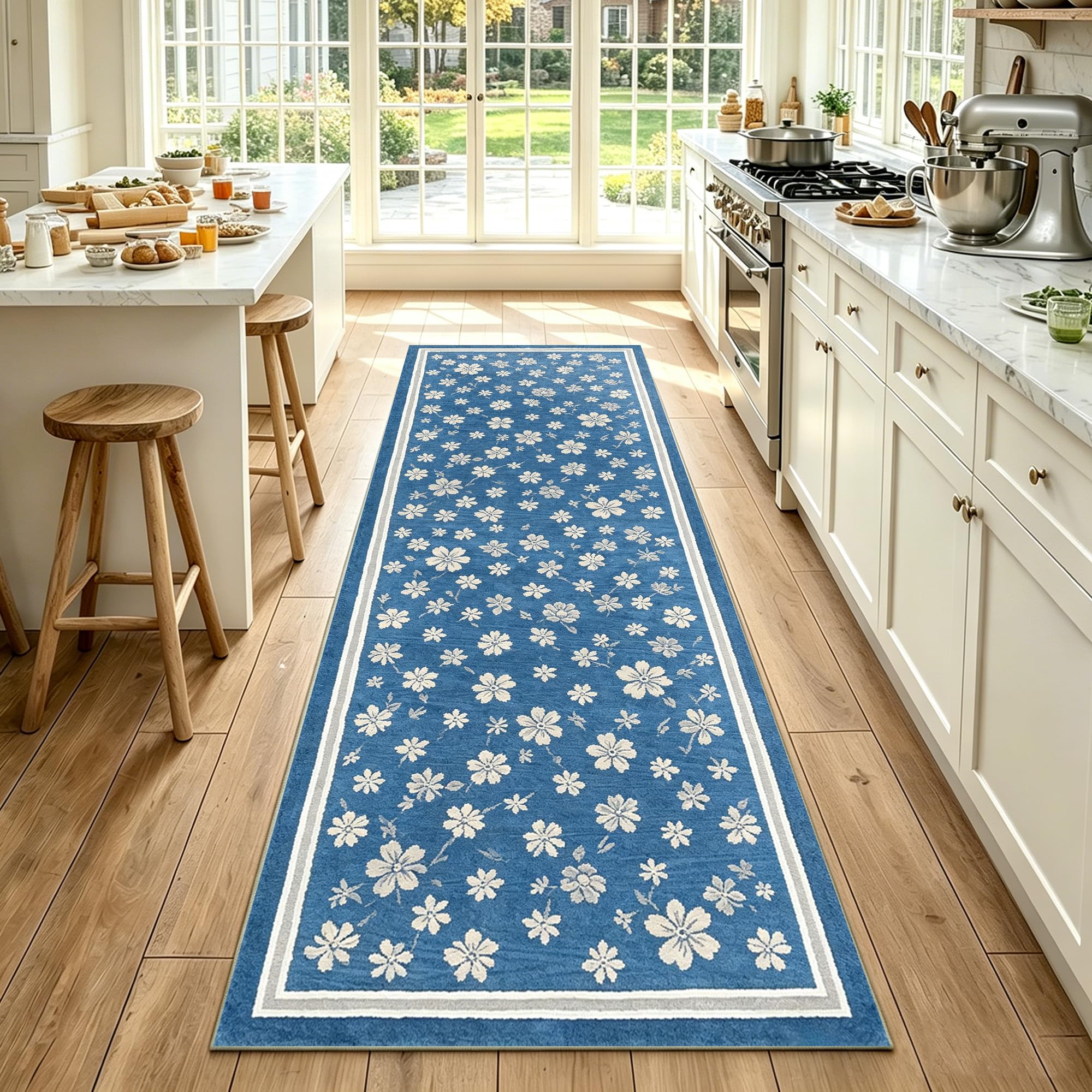 Tappeto Passatoia Cucina Corridoio Antiscivolo 70 x 160 cm | Tappeto Runner Ingresso Lavabile per Cucina Lavanderie Ingresso