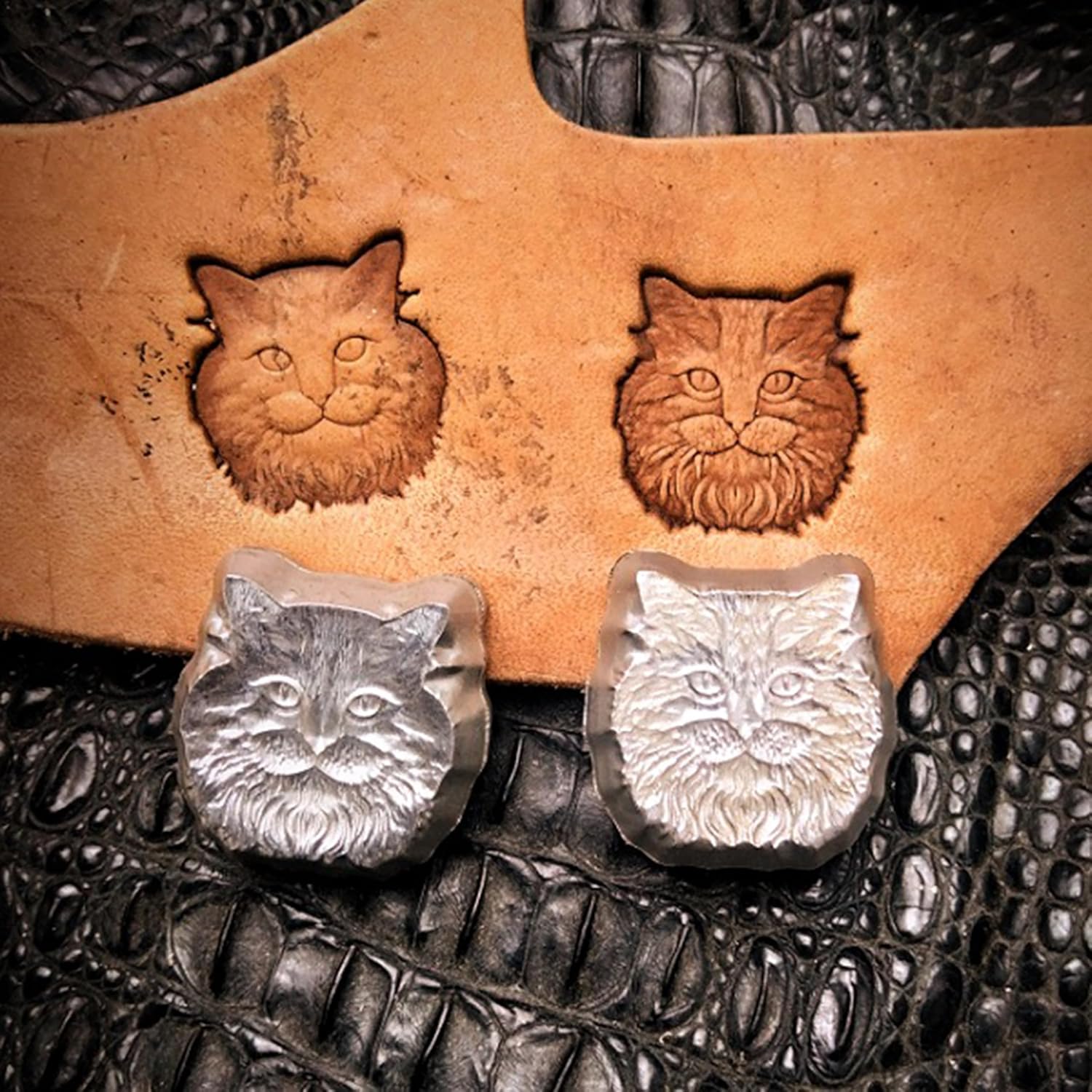 Cat Leather Carving Tool, Kitten Embossing Mold, 25mm, Handmade Mold