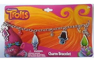 DreamWorks Trolls Hug Time Troll Charm Bracelet Metal Charms