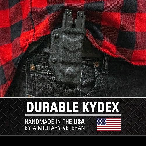 Miniatura 3 de Clip & Carry Kydex - Funda multiherramienta para Gerber MP600  Se adapta a modelos de nariz despuntada y nariz de aguja, fabricada en Estados Unidos