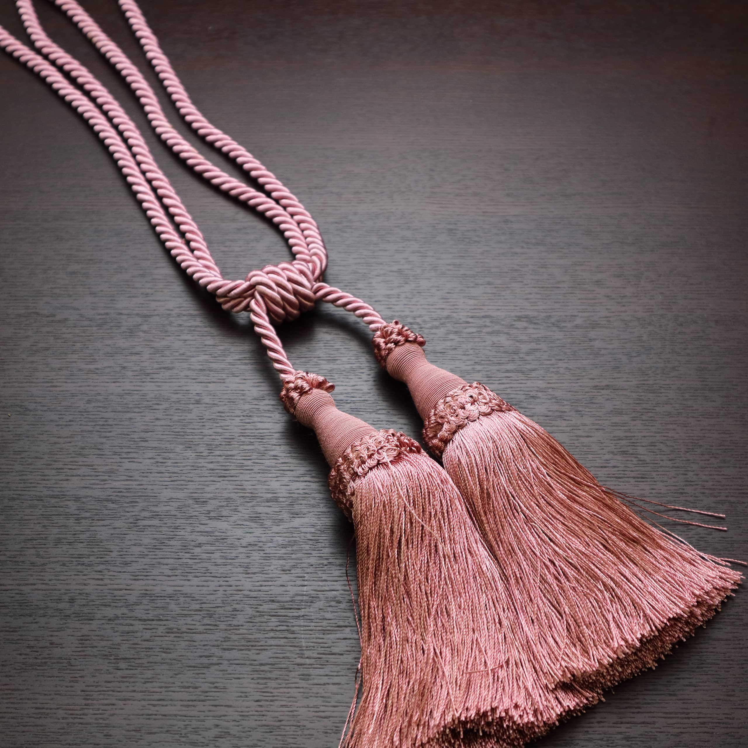 Amazon.co.jp: INTERIX カーテン留め おしゃれ 2つふさタッセル ピンク