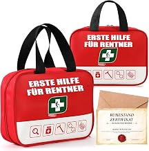 ZJTAPE Retirement First Aid Bag Gift for Men Women Pension Decor with Greeting Card Funny Gifts for Man Women Farewell Gift