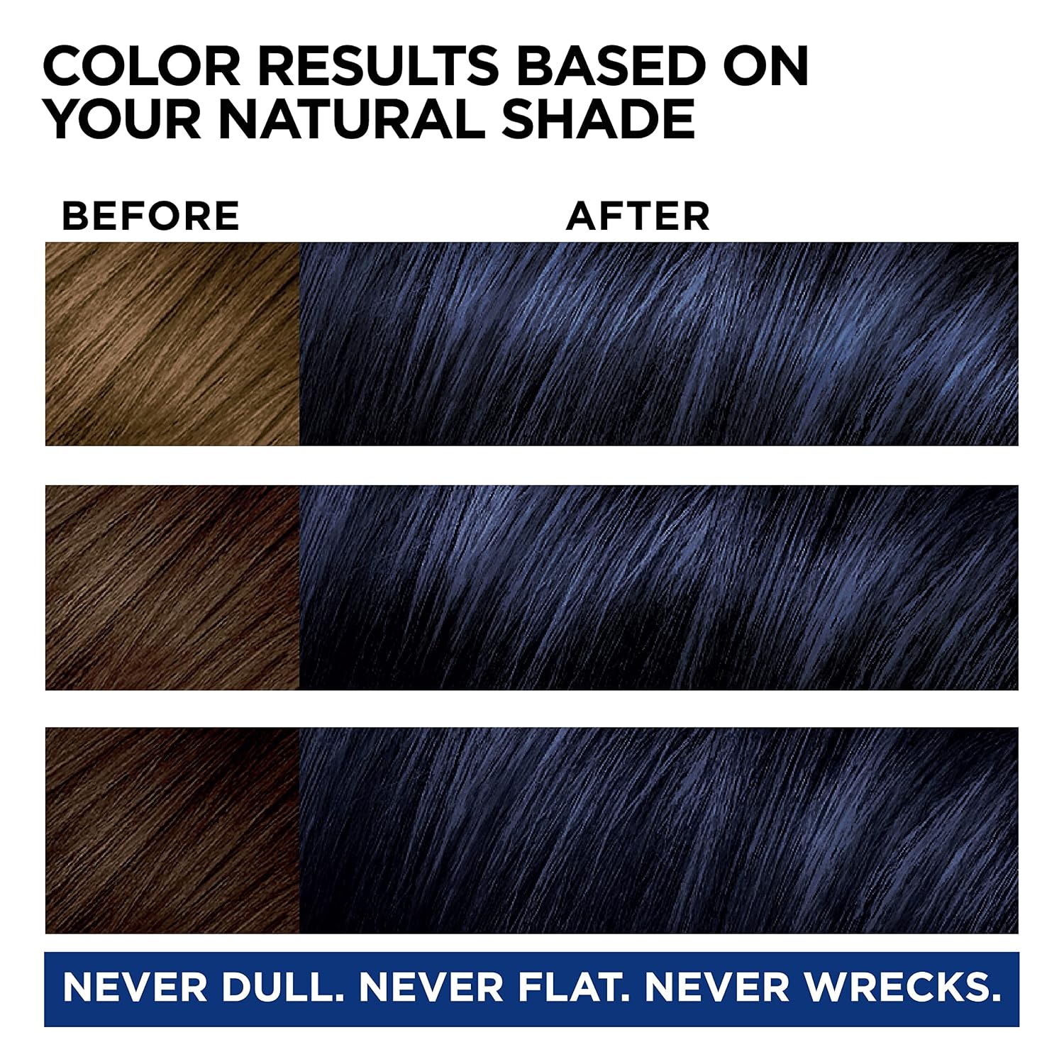 L'Oreal Paris Feria Midnight Bold Multi-Faceted Permanent One-Step Hair Color Kit, No Bleach Required, Twilight Haze image 3