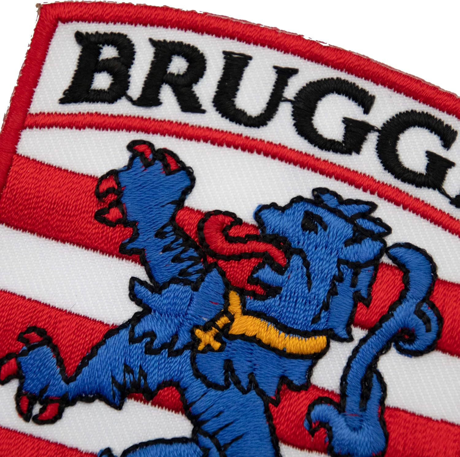 A-ONE -Brugge City Shield Sew-on Patches Embroidery Patches + Belgie Country Flag Heat Seal Patch, Travel Emblem Badge No.108C