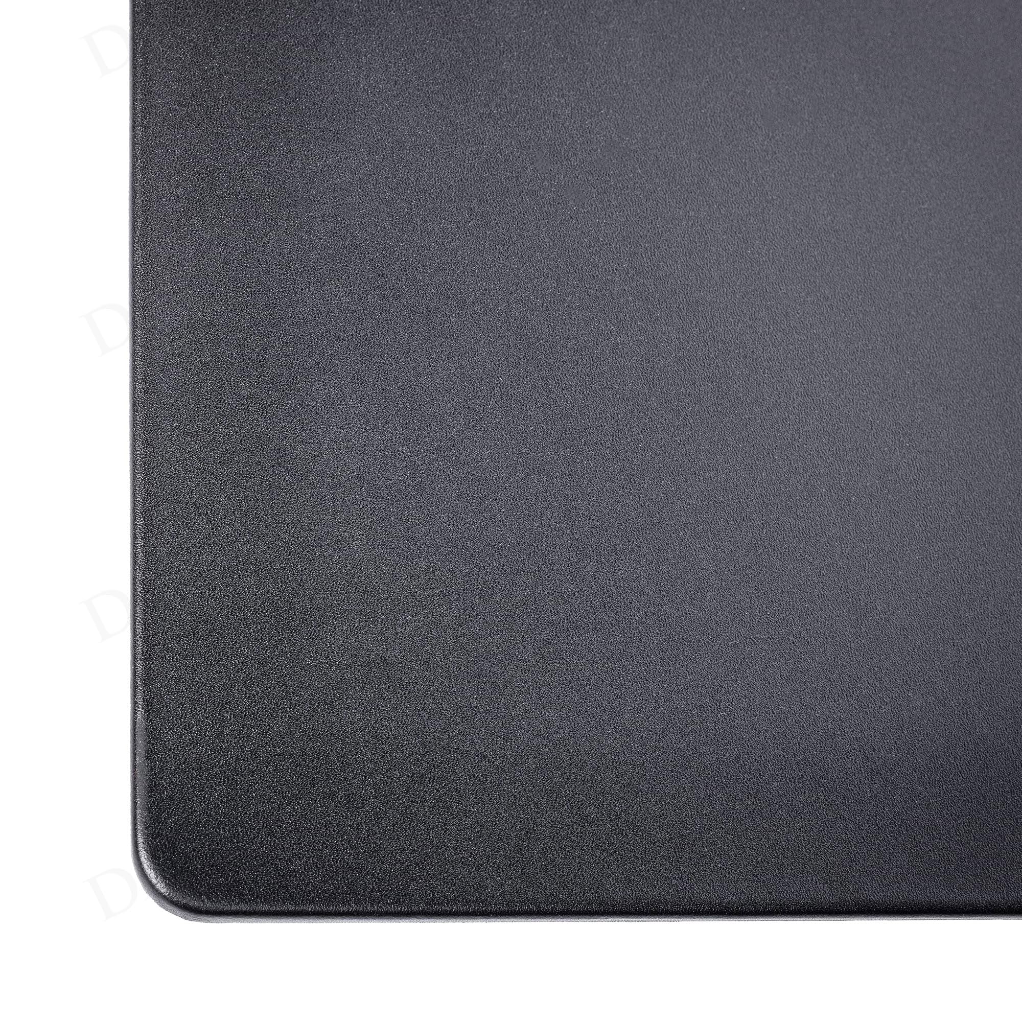Dacasso Sottomano da scrivania in similpelle nera, 61 x 48,3 cm, con guide laterali esterne per scrivere, protezione per la superficie della scrivania e decorazione essenziale per l'ufficio