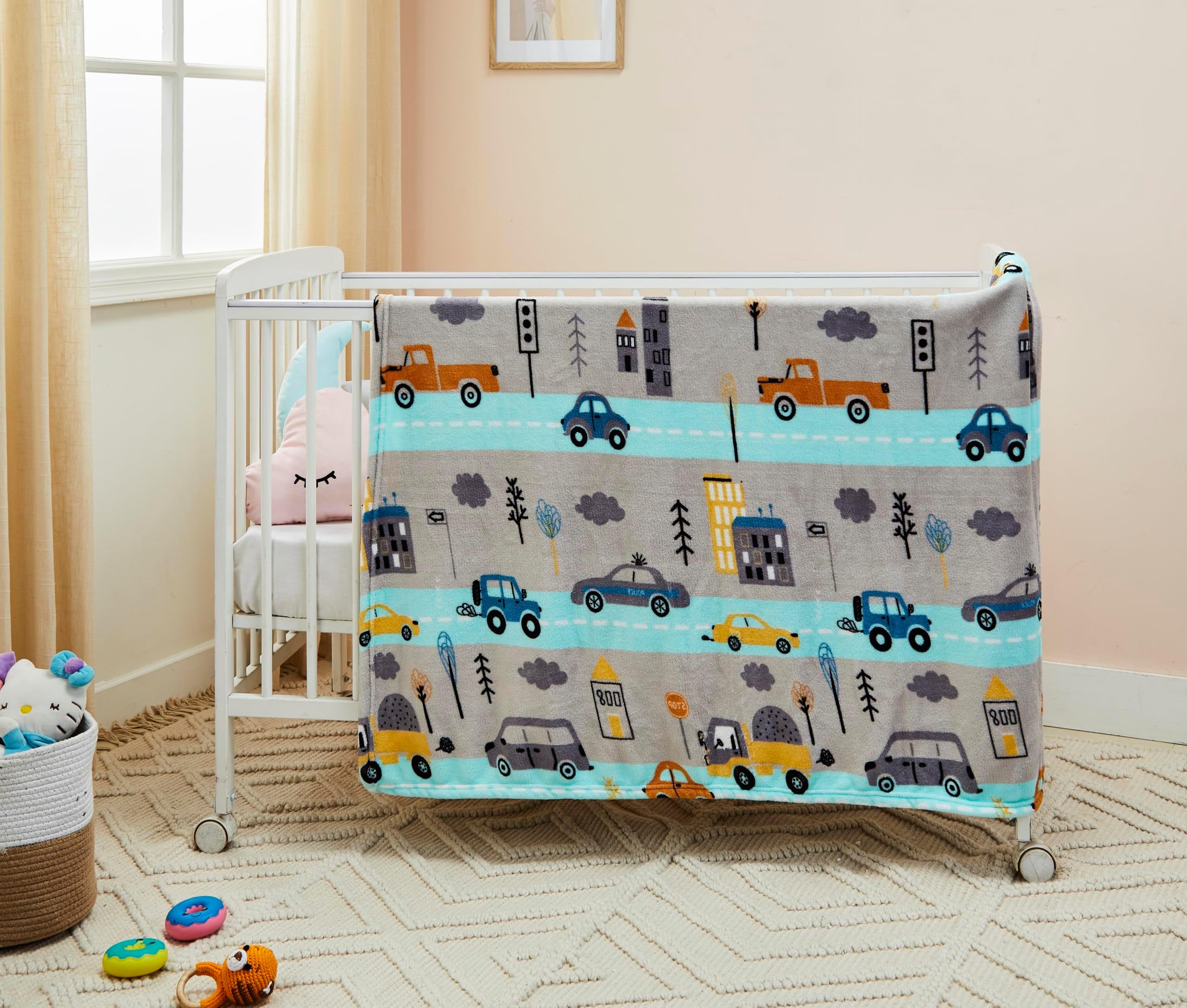 amazon basics Baby Blanket | 240 GSM | Super Soft (Green)