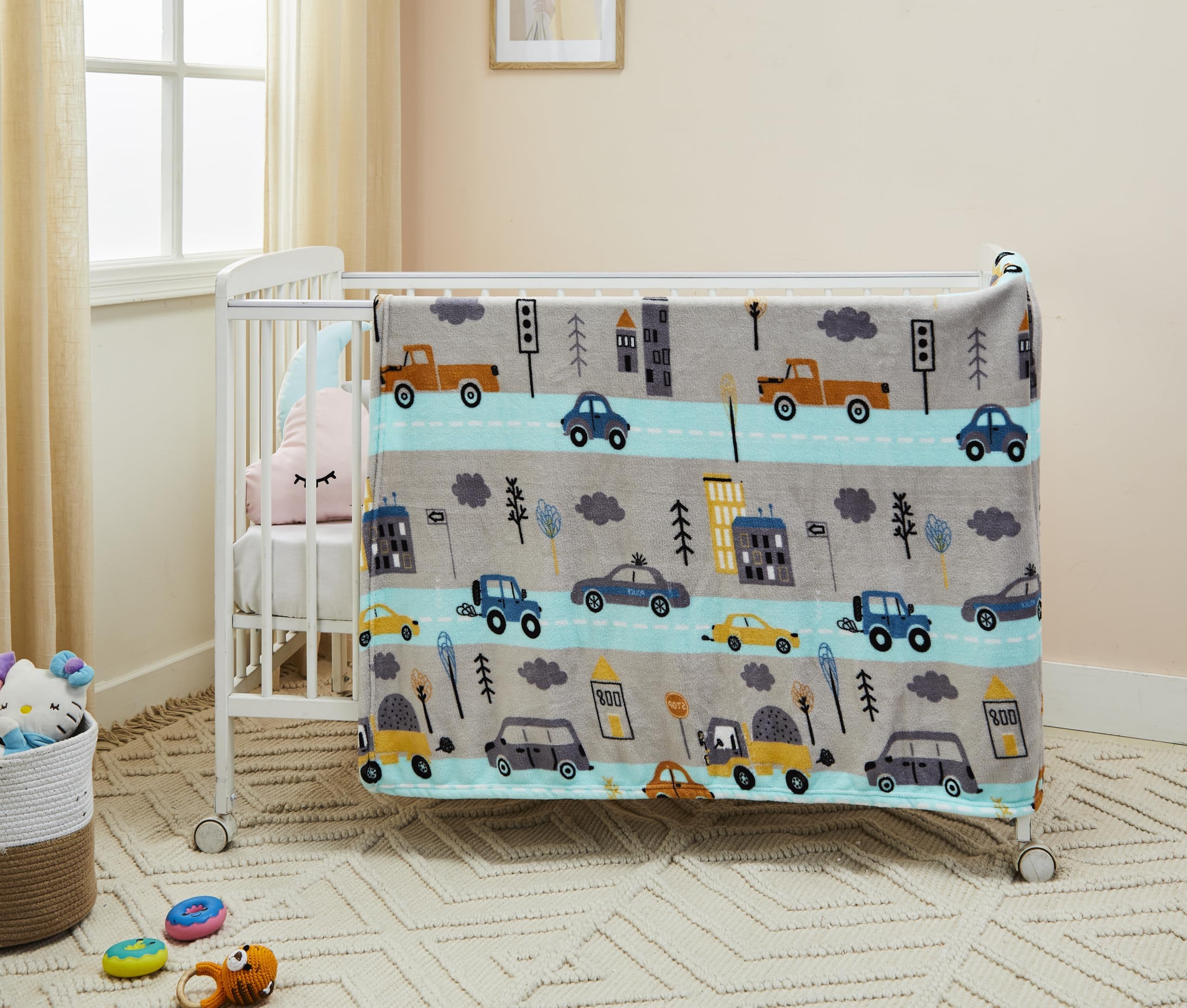 amazon basics Baby Blanket | 240 GSM | Super Soft (Green)