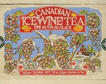 Canadian Ice Wine Tea in Wood Box - 100 Tea Bags