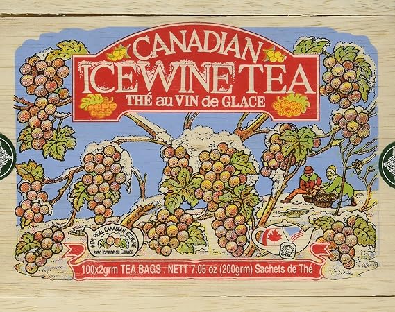 Canadian Ice Wine Tea in Wood Box - 100 Tea Bags