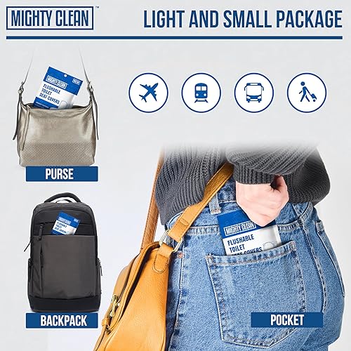 Miniatura 6 de Fundas de asiento de inodoro desechables (paquete de 50), tamaño XL mejorado, fundas de papel biodegradables para adultos, niños, niños pequeños,