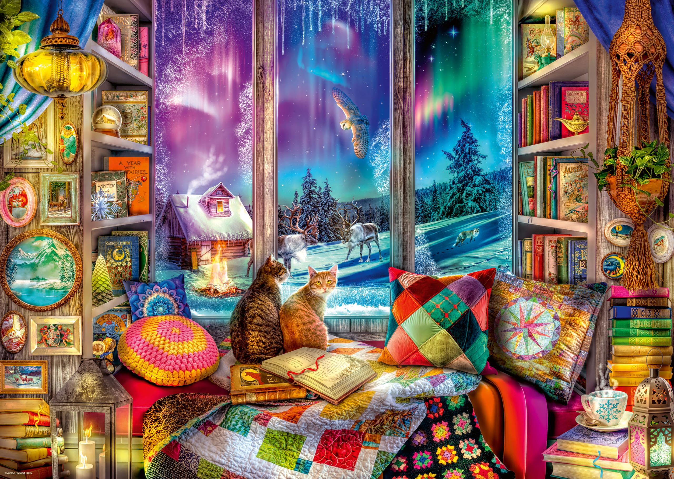 Ravensburger Winter Reading Nook 1000 Piece Jigsaw Puzzle Cosy Scene