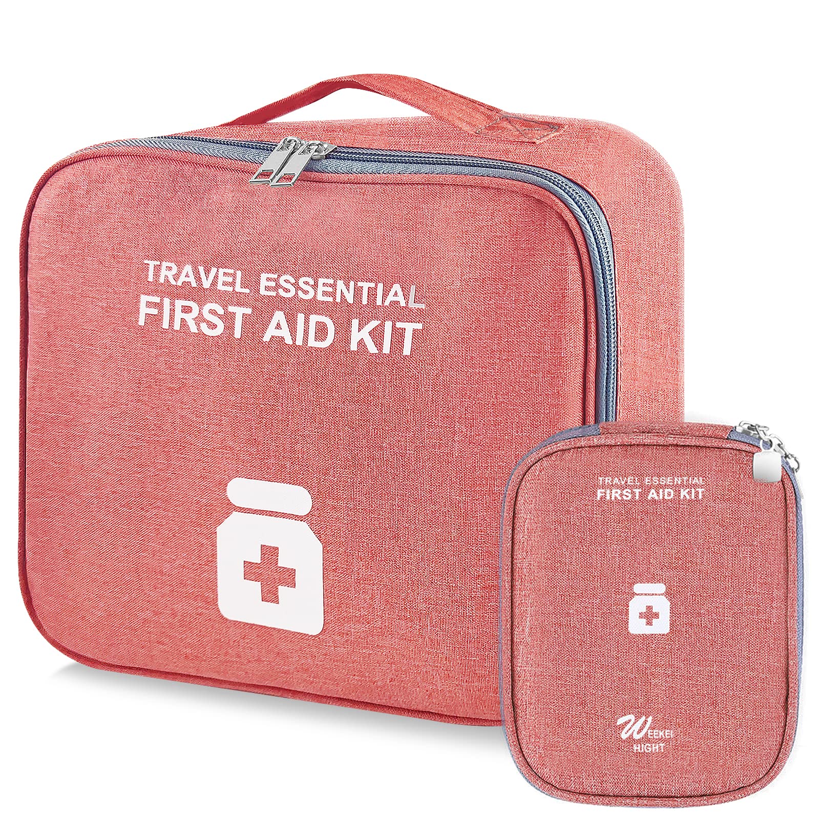2Pcs Botiquín de Primeros Auxilios,Primeros Auxilios Portátil Bolsa,Kit de Primeros Auxilios,para Oficina,Hogar, Deportes, Viajes, Camping,Senderismo