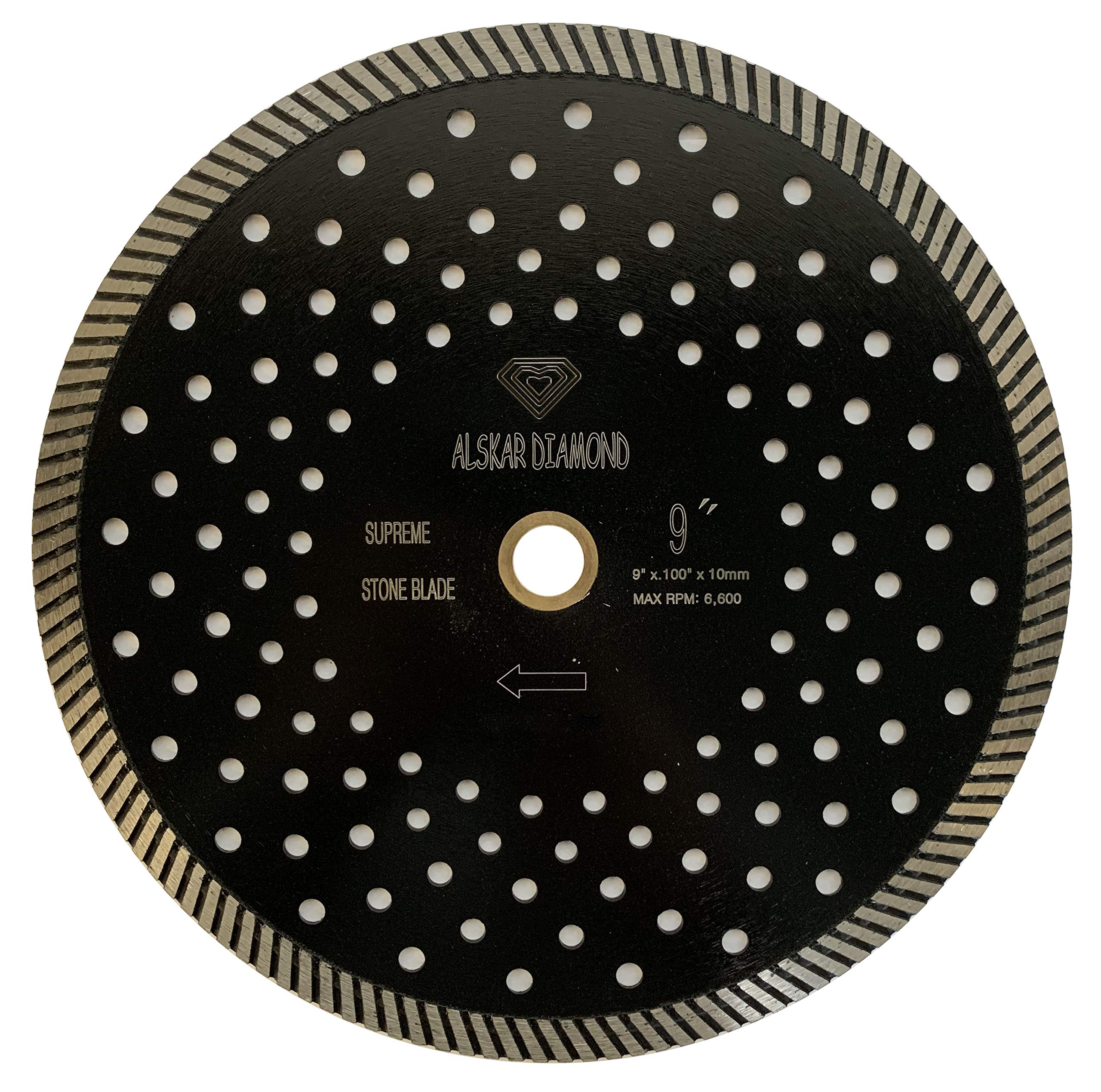 ALSKAR 9-Inch Turbo Continuous Rim Diamond Blade For Granite & Stone Cutting - View #3