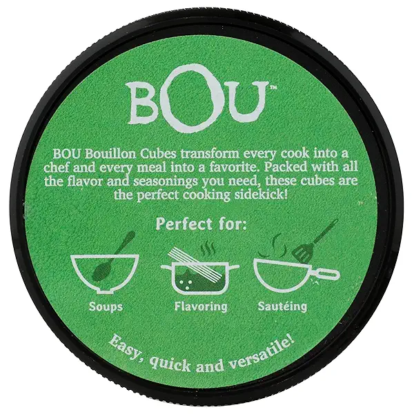 BOU Bouillon Cubes, Vegetable, 2.53 Ounce. Vegan, Gluten Free, No Artificial Flavors 5