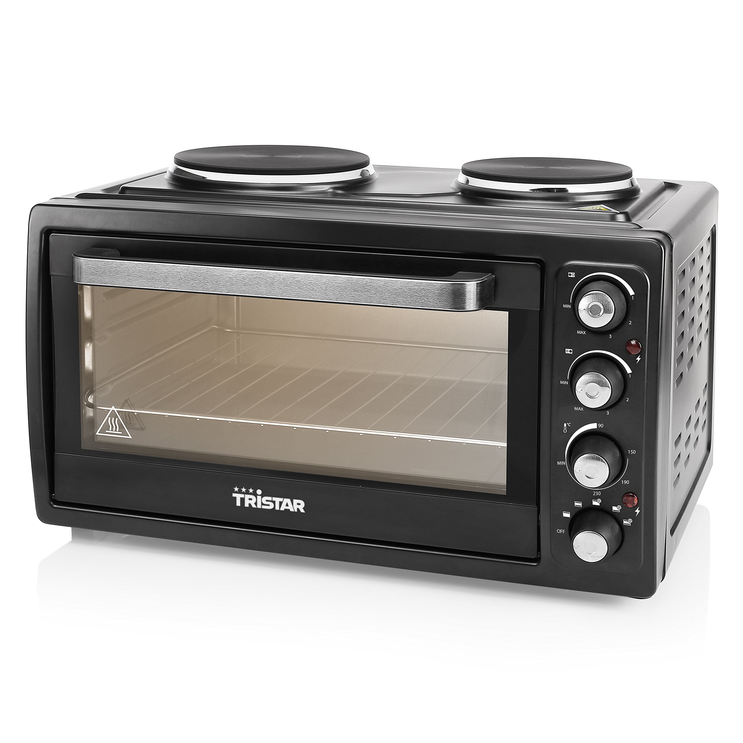 Forno a convezione Tristar OV-1443 con 2 piastre elettriche – Capacità 38 litri – 3100 Watt