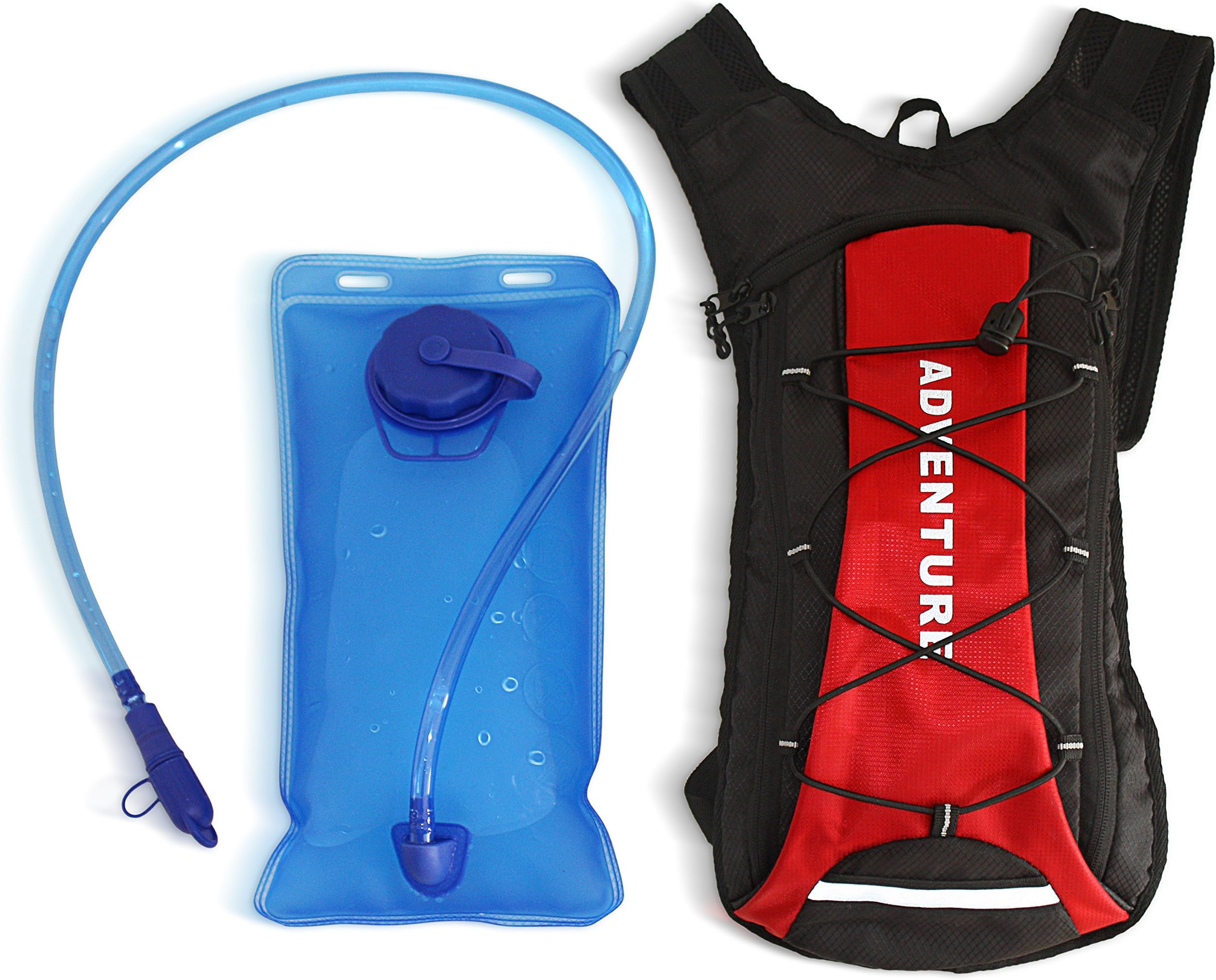 Hydration Pack Backpack 2L 70oz Water Bladder - Lightweight bag with an extra storage bag, - Great for outdoor activities hiking, camping, and - Suitable for ladies and gentlemen - easy to use.