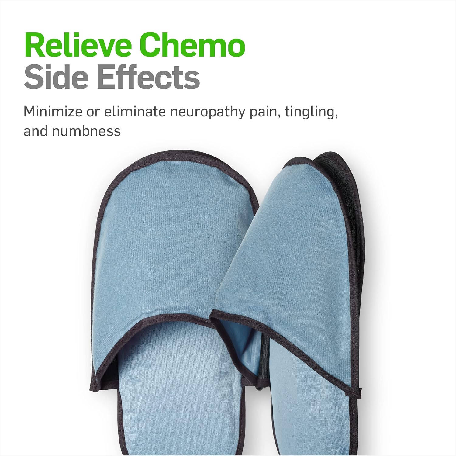 NatraCure Chemotherapy Cooling Gel Slippers For
