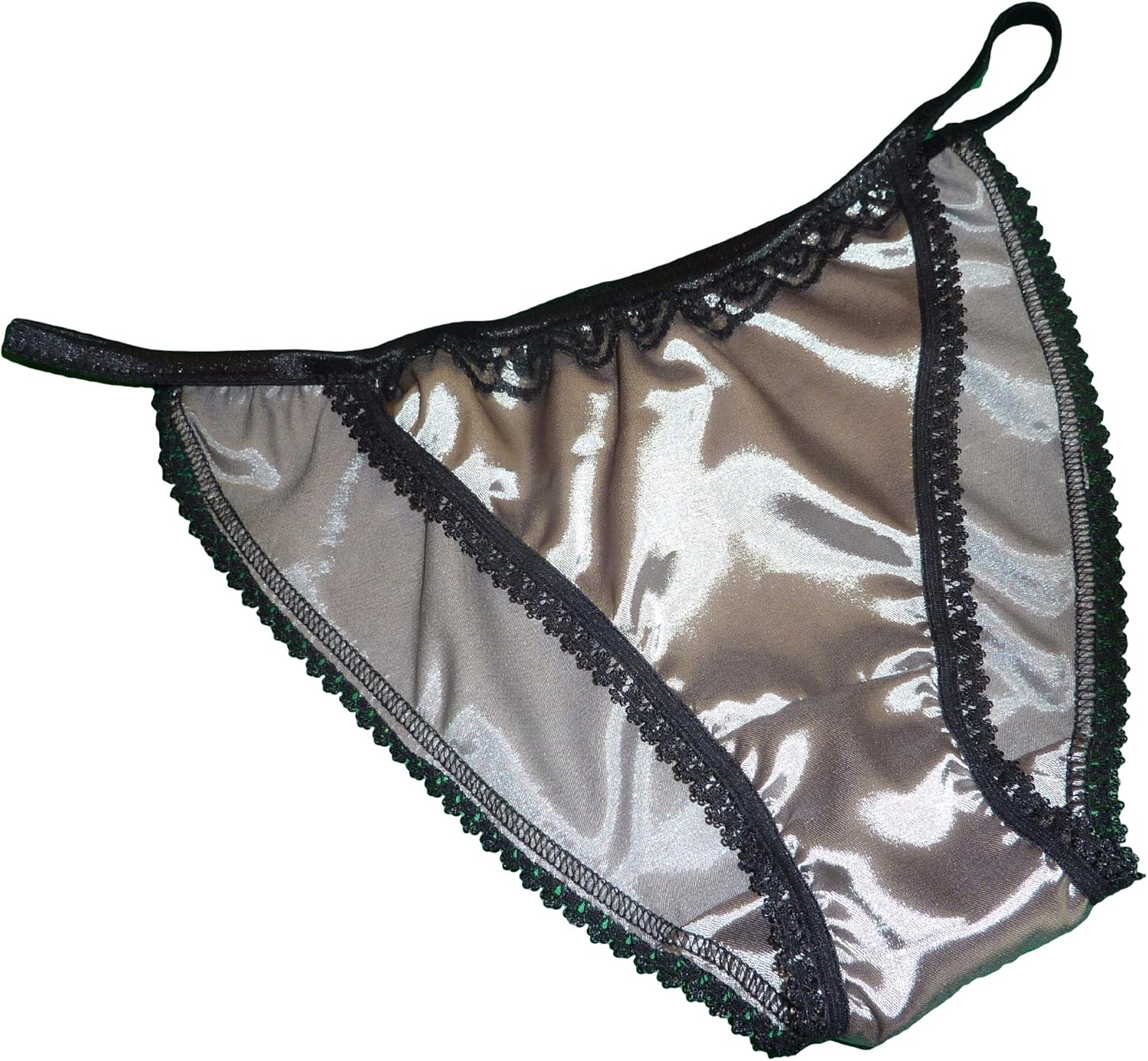 Silver satin panties Clearance