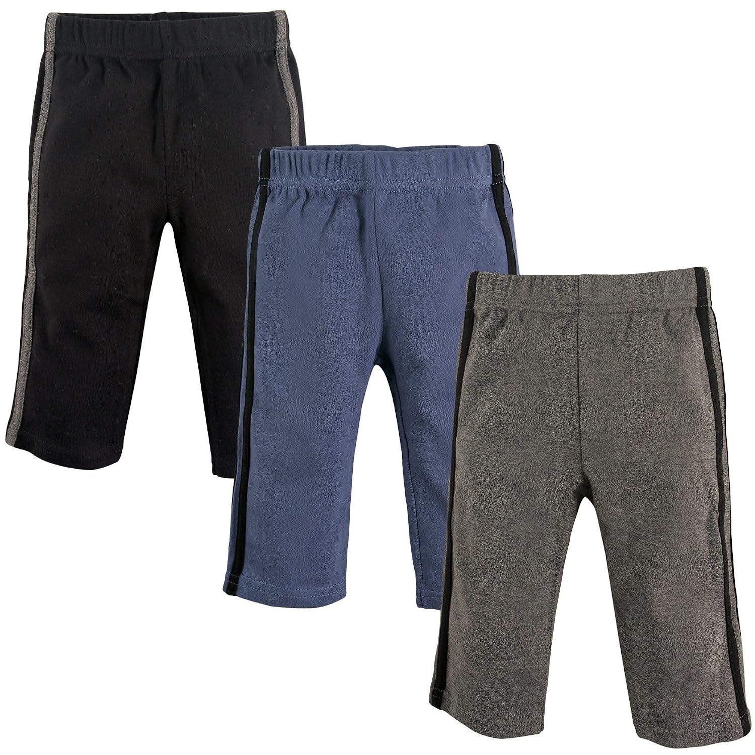 Hudson Baby Baby Cotton Pants, 3 Pack, Black, Blue/Gray, 2 Toddler - Review, Price and Buying Guide