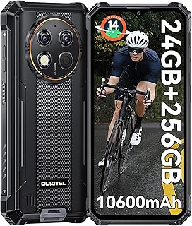 OUKITEL G1 Android 14 Téléphone Portable Incassable - 24Go+256Go(1 to) Smartphone Batterie 10600mAh Écran 6.52" HD+ IPS 48...