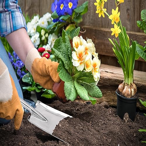 Miniatura 2 de Paleta de mano de pala de jardín, paleta de herramientas de jardinería resistente y resistente, palas de mano pequeñas para excavar, pala de jardín
