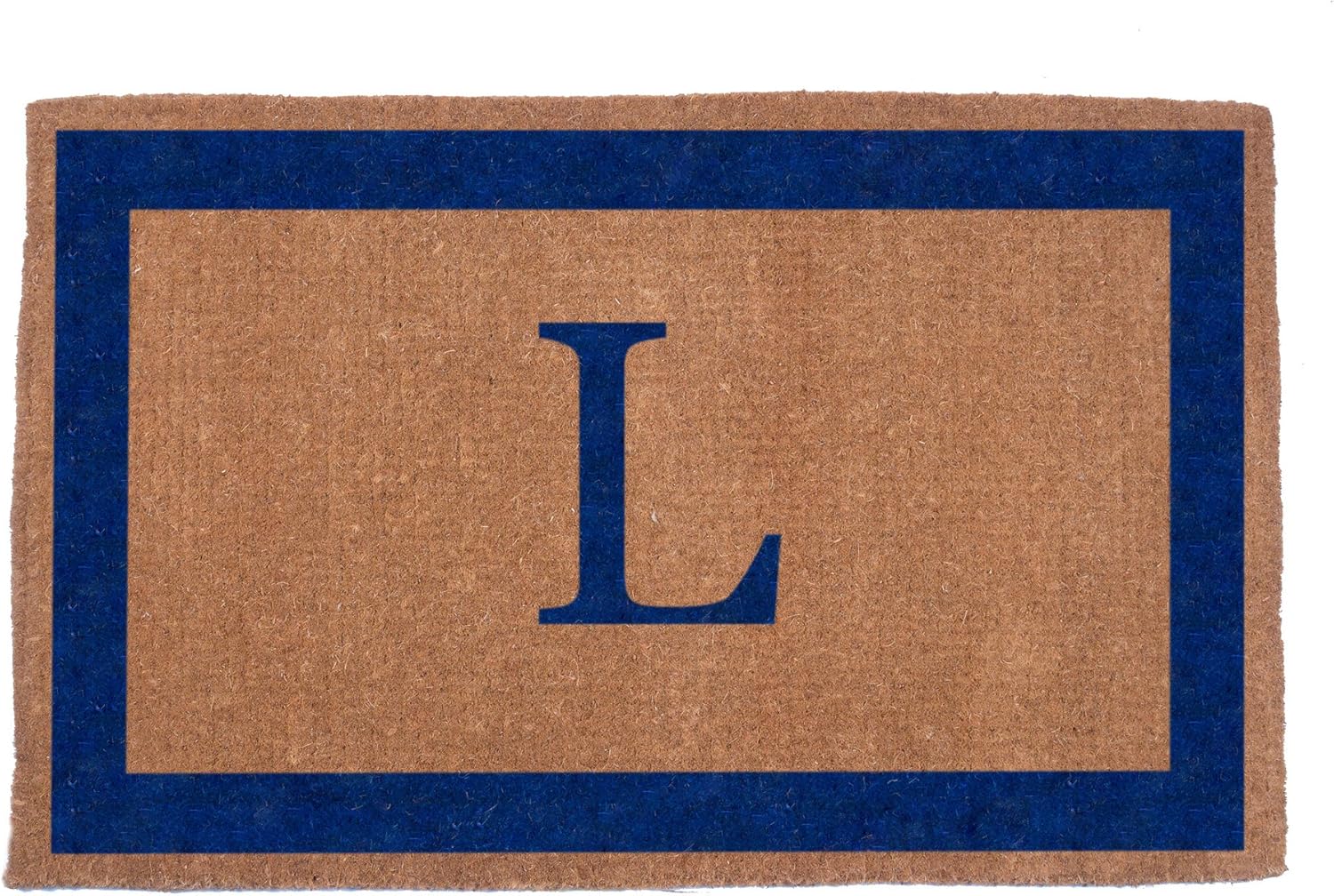 COCO MATS 'N MORE Hand Woven Blue Single Bordered