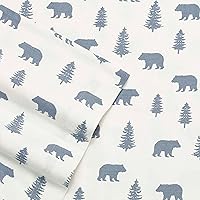 Vista 109 de Eddie Bauer - Full Sheets, Cotton Flannel Bedding Set, Brushed For Extra Softness, Cozy Home Decor (Dog Friends, Full)