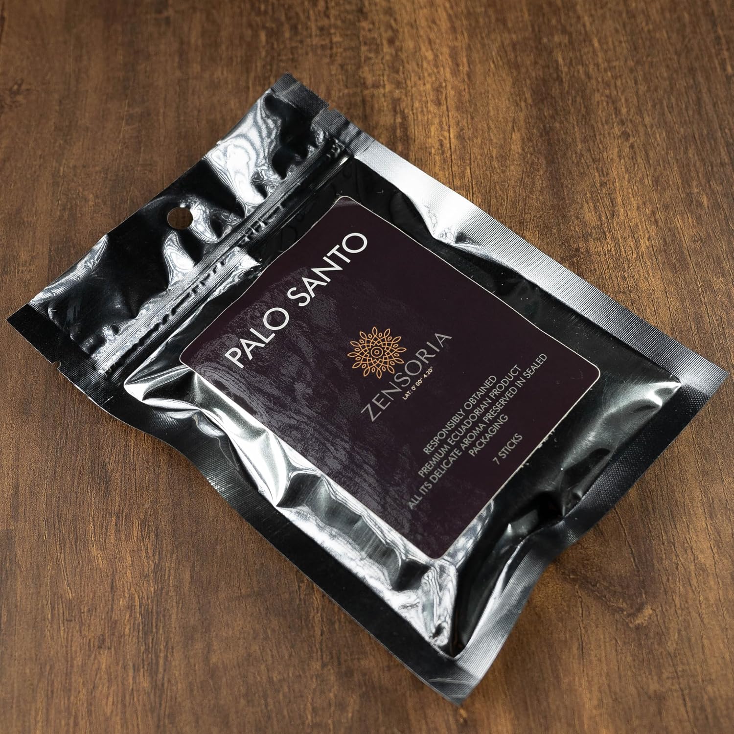 Palo Santo, 7-Pack Authentic and eco-Friendly Sticks from Ecuador, Natural Wood Incense, Sealed Packaging, 100% Natural, Spiritual Cleansing, Aromatherapy, Handmade by Local artisans