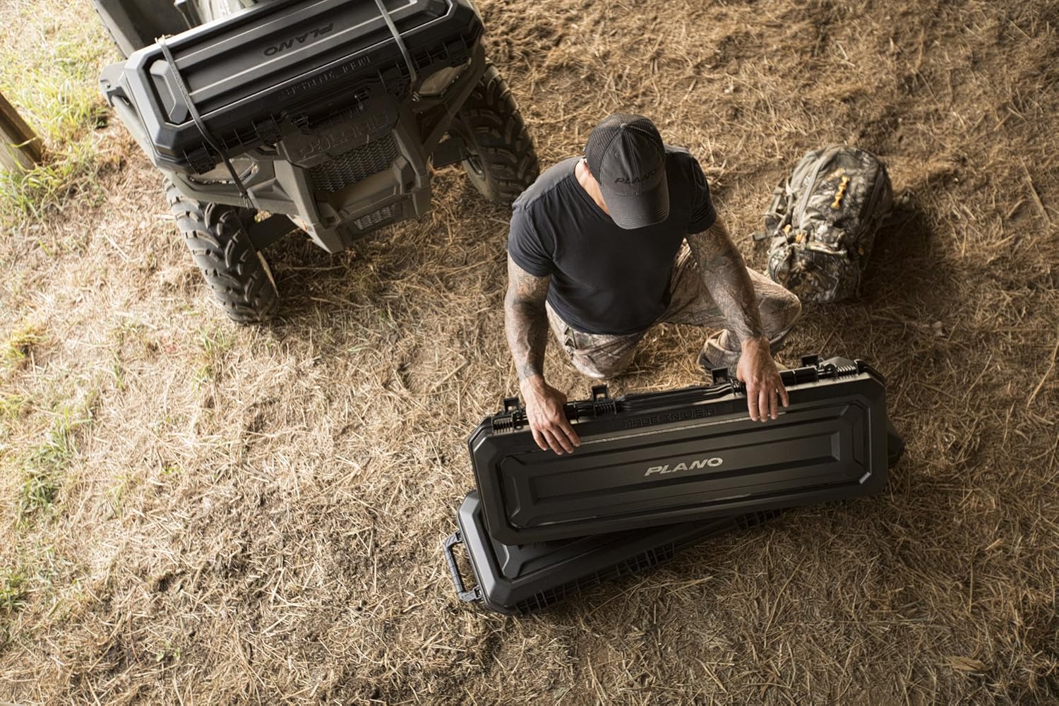 Plano All Weather 36” Tactical Gun Case, Black with Pluck-to-Fit Foam, Watertight & Dust-Proof Shield Protection, Airline Approved and Plano All-Weather Double Pistol Case Watertight & Dust-Proof Gun Case for Two Pistols